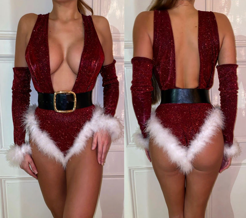 Stephanie Sexy Christmas One-piece Sexy Lingerie